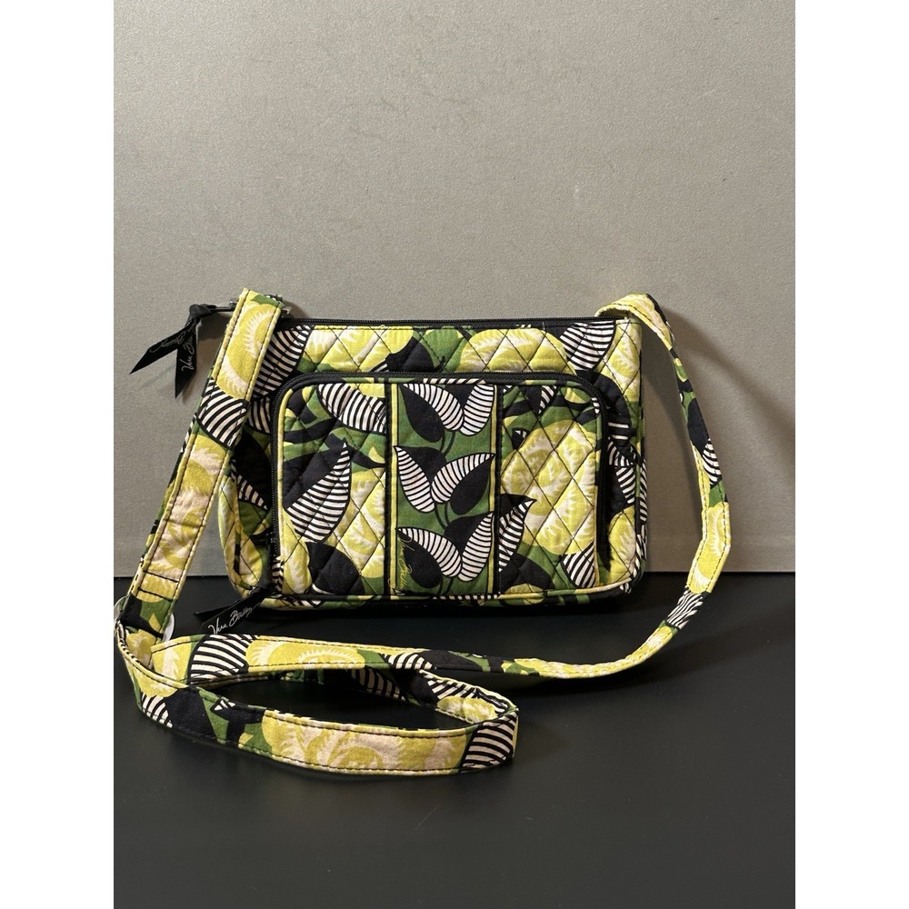 Vera Bradley Lime Green Vibrant Pattern Crossbody‎